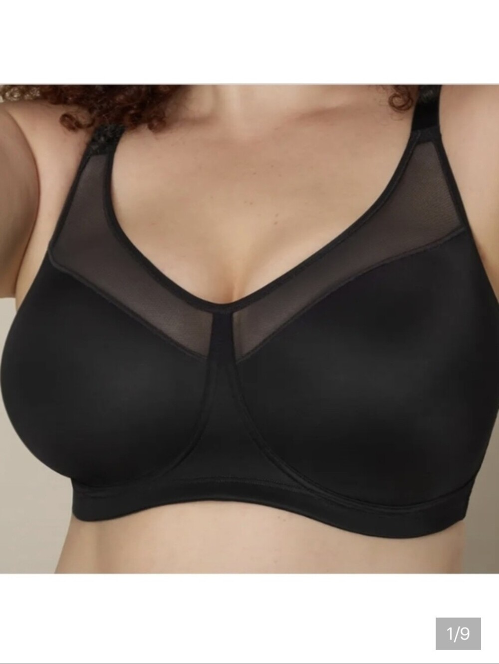 NEW Playtex 18 Hour Black Wireless Minimizer Bra 40D Style 4697